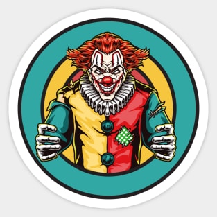 Horror Clown Sticker